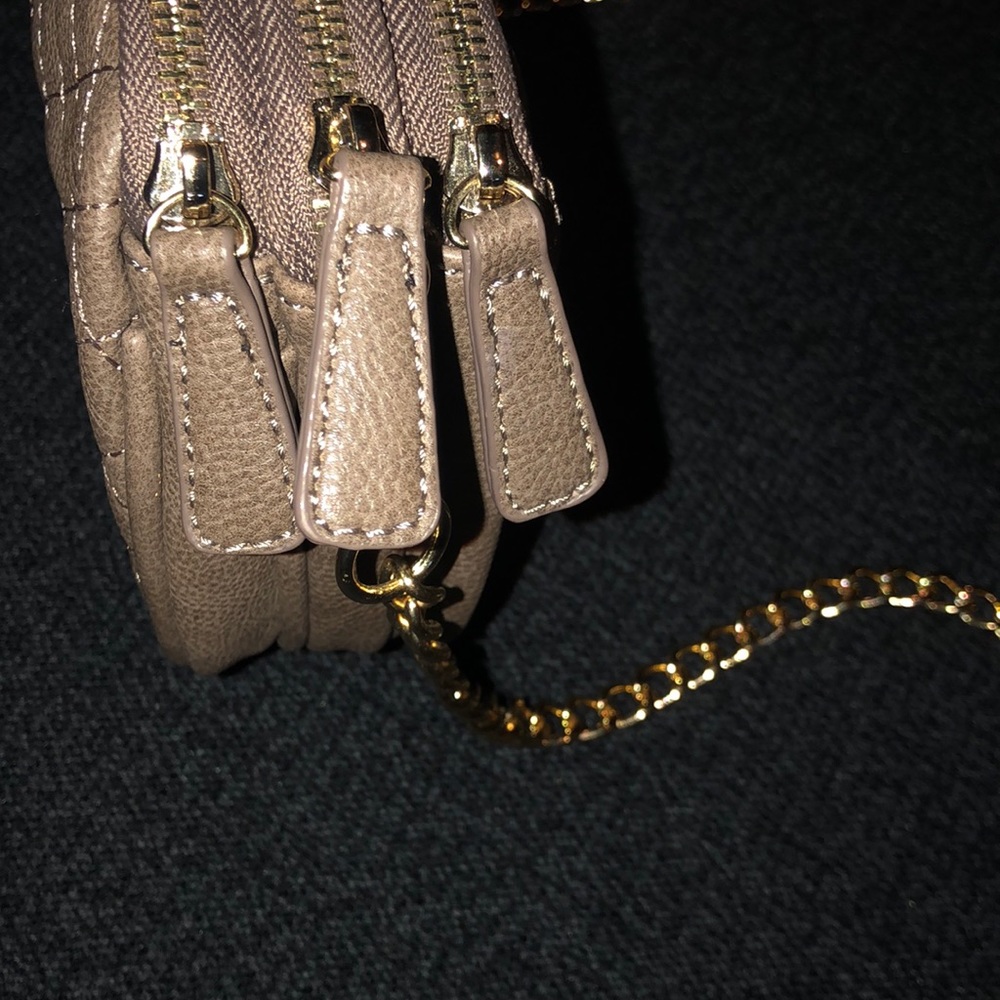Urban expressions vegan dark tan leather crossbody - Picture 3 of 8